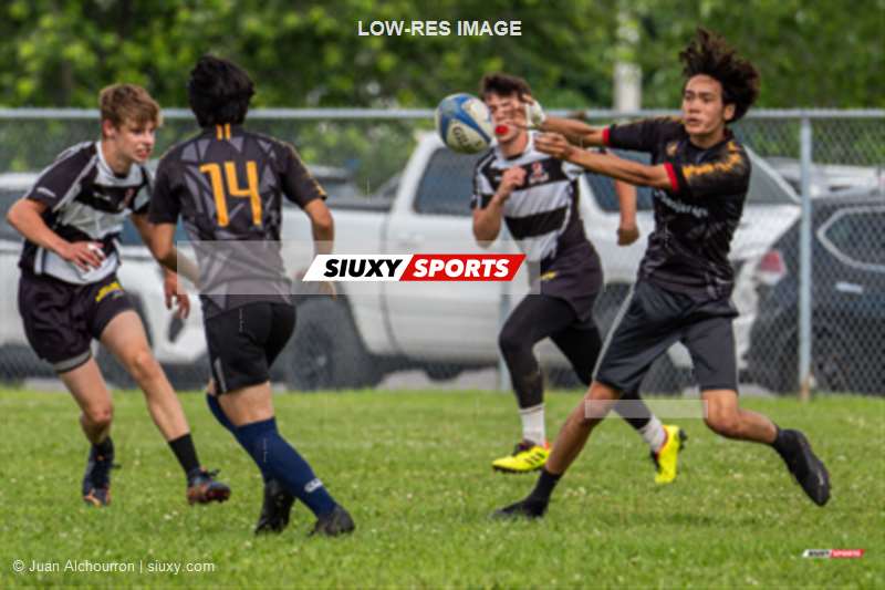  Montréal-Bourassa - Chaudière-Appalaches - Rugby - Rugby Québec - Tournoi des Régions - Montréal-Bourassa (17) vs (14) Chaudière-Appalaches - Finale U1 (#2023RQTRMOBCHA13) Photo by: Juan Alchourron | Siuxy Sports 2023-07-16
