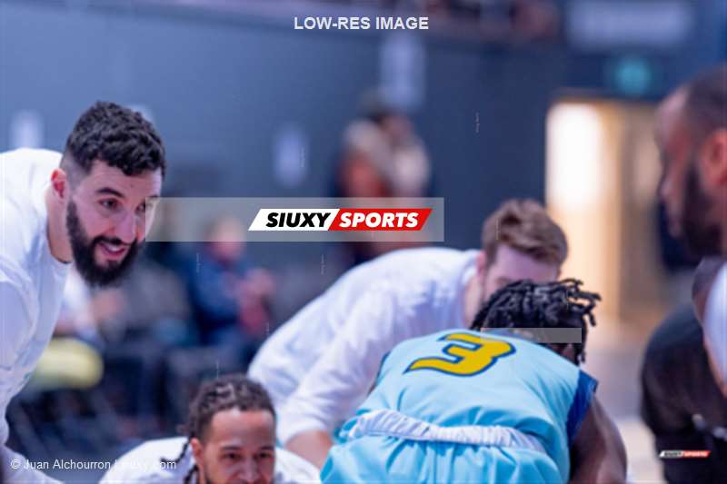 Hichem BENAYAD-CHERIF - Nervens DEMOSTHENE - Misiboye JEANNEAU-MOBIALA - Matthieu RODE -  Montreal - Syracuse - Basketball - TBL - Montreal Toundra vs Syracuse Stallions (Game 2) - Pregame Reel (#BSL2023MONvSYR03B1) Photo by: Juan Alchourron | Siuxy Sports 2023-03-19