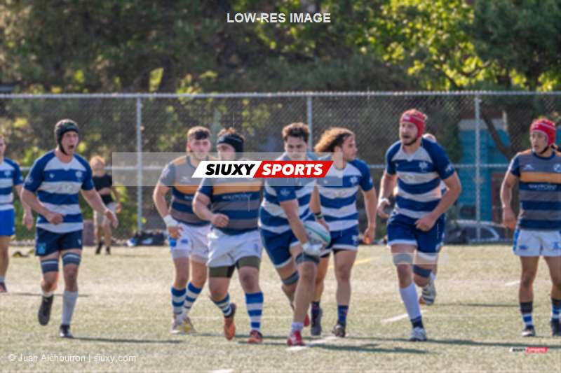 Karl HUNGER - Vincent JOMPHE - Brahim MAHMOUDI - Jackson MARQUARDT -  Équipe Québec Senior Masculin - Toronto - Rugby - Équipe Québec SR XV (56) vs (17) Toronto Arrows Academy - Reel 2 - Deuxième Mi-Temps (#2023QCXVvTAAR2) Photo by: Juan Alchourron | Siuxy Sports 2023-06-03