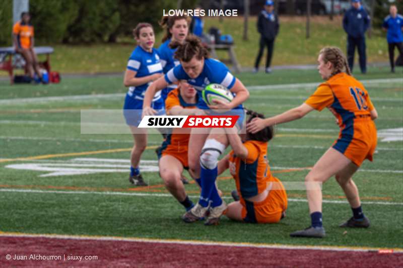 Juliette HAY -  College Dawson - Cégep André Laurendeau - Rugby - RSEQ - Rugby Fem - Dawson (12) vs (31) André Laurendeau - SemiF (#RSEQRugFDAWAL2022) Photo by: Juan Alchourron | Siuxy Sports 2022-11-06