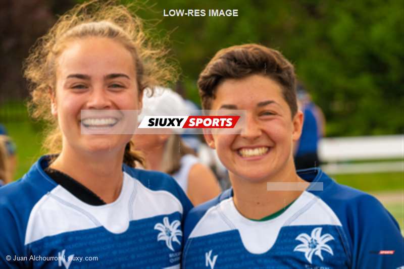 Rosalie AUTHIER - Emma GALLAGHER -  Équipe féminine - Rugby Québec -  - Rugby - RUGBY QUÉBEC (96) VS (0) ONTARIO BLUES - RUGBY FÉMININ XV SR - Post Match - Reel C (#RugbyFemQCvON2022ReelC) Photo by: Juan Alchourron | Siuxy Sports 2022-07-02