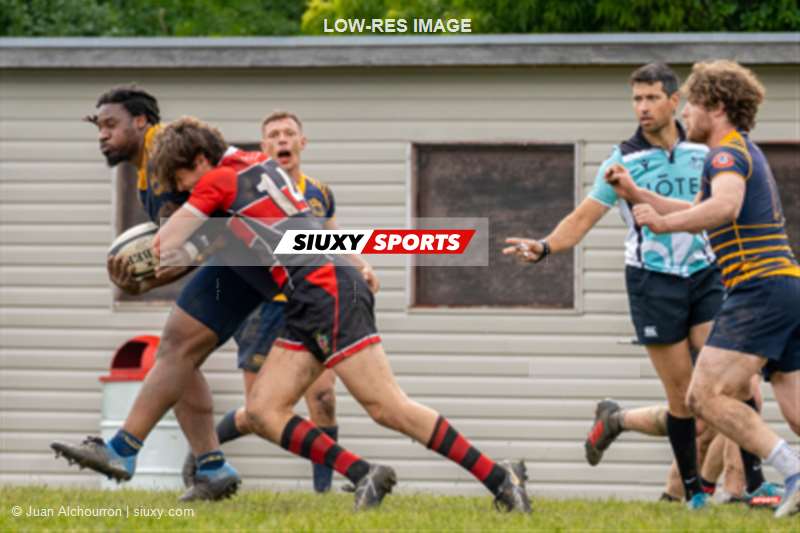 Aaron BUTLER - Christopher MICHELETTI - Matthew SKIPPER -  Town of Mount Royal RFC - Beaconsfield Rugby Football Club - Rugby - TMR (29) vs (0) BRFC - Reel A2 - M1 (#TMRBEACOm12022RA2) Photo by: Juan Alchourron | Siuxy Sports 2022-06-18