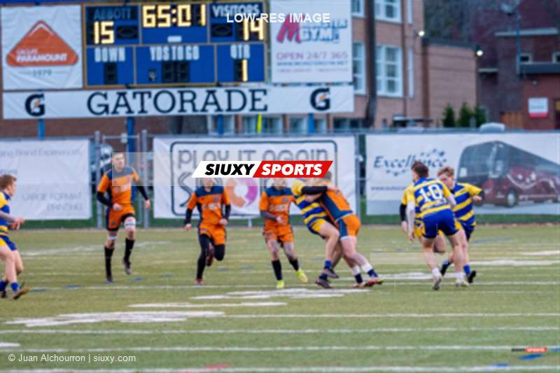 Émilien LANDRY - Jules SALVAN -  College John Abbott - Cégep André Laurendeau - Rugby - RSEQ - Rugby Masc - John Abbott (15) vs (14) André Laurendeau - Finals - Reel A2 (#RSEQRumJACAL22finRA2) Photo by: Juan Alchourron | Siuxy Sports 2022-11-13