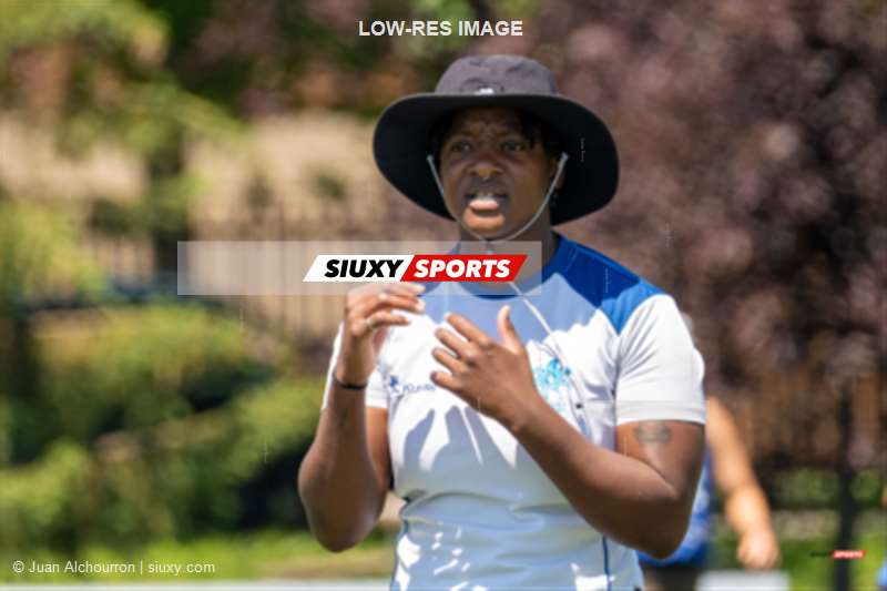 Ngalula FUAMBA -  Équipe féminine - Rugby Québec -  - Rugby - RUGBY QUÉBEC VS ONTARIO BLUES - RUGBY FÉMININ XV SR - ReelB1 - Pre-match Québec (#RugbyFemQCvON2022ReelB1) Photo by: Juan Alchourron | Siuxy Sports 2022-07-02