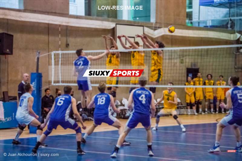  Université de Montréal - Université de Sherbrooke - Volleyball - Université de Montréal (2) vs Université Sherbrooke (3) (#CarabinsVsVertOr2022VolleyM) Photo by: Juan Alchourron | Siuxy Sports 2022-03-07