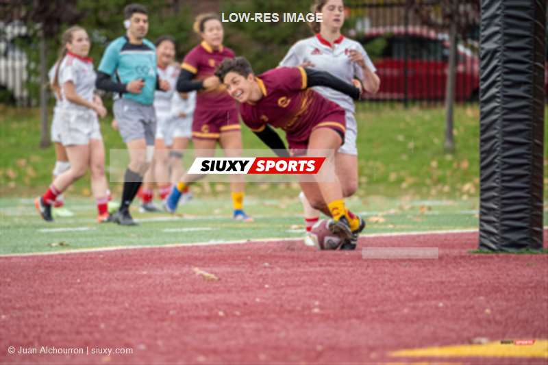Emma GALLAGHER - Joely GREENBAUM - Ambre MAH-FIFI - Alec MONTEALEGRE -  Université Concordia - Université McGill - Rugby -  (#ConcordiaVsMcGill2021f) Photo by: Juan Alchourron | Siuxy Sports 2021-10-30
