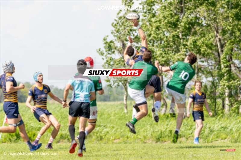 Michael LAPLAINE-PEREIRA - Eloi PINON -  Montreal Irish RFC - Town of Mount Royal RFC - Rugby - Montreal Irish (14) vs (45) TMR (M1) - Reel A (#MtlIrishTMRm1reela2022) Photo by: Juan Alchourron | Siuxy Sports 2022-06-04