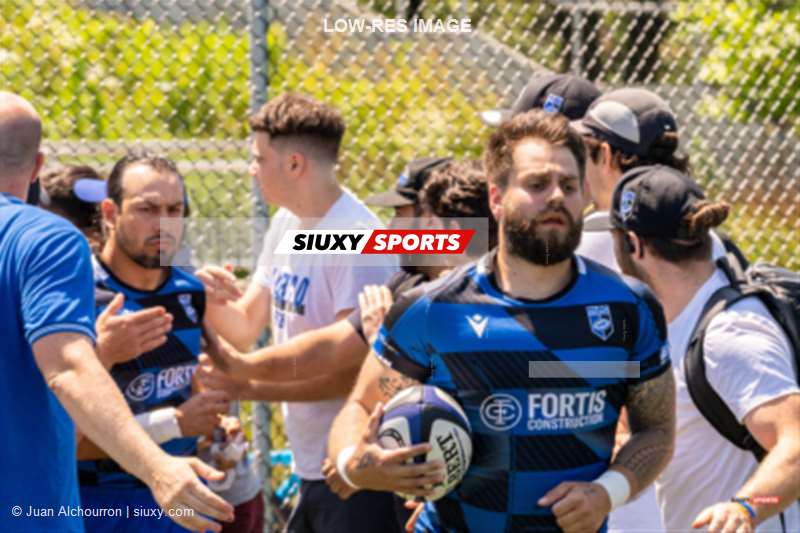 Jérôme BARABITE - Lester Omar MARTINEZ -  Parc Olympique Rugby - Abénakis de Sherbrooke - Rugby - PARC OLYMPIQUE VS ABÉNAKIS - M2 - REEL B - Pre Match (#ParcoAbenakis2022M2RB) Photo by: Juan Alchourron | Siuxy Sports 2022-07-09