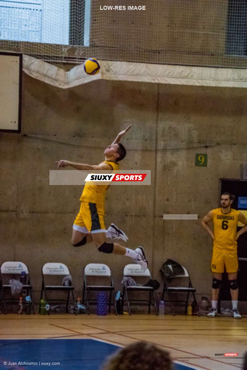 Raphaël VIENS -  Université de Montréal - Université de Sherbrooke - Volleyball - Université de Montréal (2) vs Université Sherbrooke (3) (#CarabinsVsVertOr2022VolleyM) Photo by: Juan Alchourron | Siuxy Sports 2022-03-07