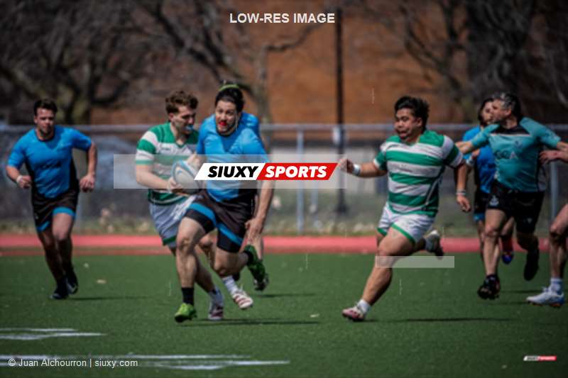 Elliott CONYERS - Ian CUSTADILLO -  Montreal Wanderers Rugby Football Club - Toronto Saracens RFC - Rugby - RQ 2026 - Pre Season Friendly Game - Montreal Wanderers vs Toronto Saracens (#RQ26MWTS004) Photo by: Juan Alchourron | Siuxy Sports 2026-04-18