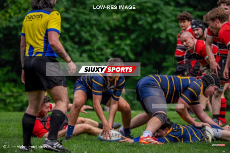 Holden MAZE - Youssef SOUIHEL -  Beaconsfield Rugby Football Club - Town of Mount Royal RFC - Rugby - RQ 2026 - Super Ligue Masc Réserves - Beaconsfield vs TMR (#RQ26SLMRBT07) Photo by: Juan Alchourron | Siuxy Sports 2026-07-11