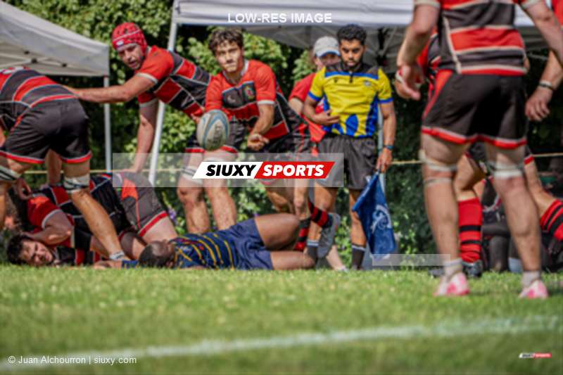 William MATTHEWS - Gabriel RICCI -  Beaconsfield Rugby Football Club - Town of Mount Royal RFC - Rugby - RQ 2026 - Super Ligue Masc 1sts - Beaconsfield vs TMR (#RQ26SLM1BT07) Photo by: Juan Alchourron | Siuxy Sports 2026-07-11