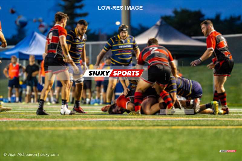 Owen CUMMING - Stephen MARTINEZ -  Town of Mount Royal RFC - Beaconsfield Rugby Football Club - Rugby - RQ 2024 - Finales - SL M1 - TMR (19) vs (20) Beaconsfield - Match (#RQ24FSLM1TMBEA) Photo by: Juan Alchourron | Siuxy Sports 2024-08-17