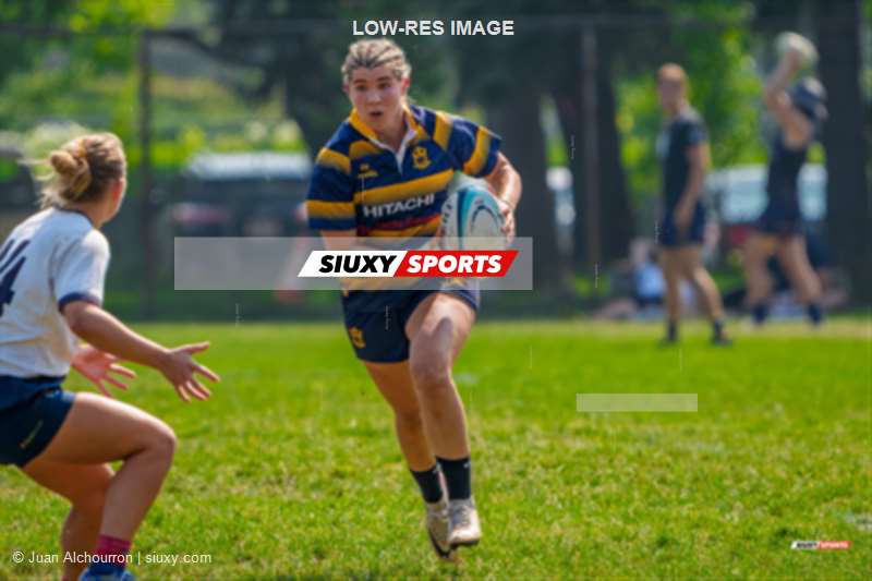 Lara DE SANTIS -  Town of Mount Royal RFC - Sainte-Anne-de-Bellevue RFC - Rugby - RQ 2025 - Demi Finale SL F - TMR (28) vs (8) SABRFC (#RQ25SLFTMSA8) Photo by: Juan Alchourron | Siuxy Sports 2025-08-09