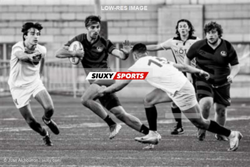 RSEQ 2025 - Rugby M - McGill University vs Université de Montréal - B&W