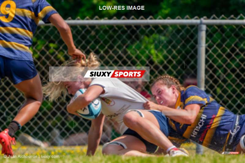 Océanne GAUTHIER -  Town of Mount Royal RFC - Sainte-Anne-de-Bellevue RFC - Rugby - RQ 2025 - Demi Finale SL F - TMR (28) vs (8) SABRFC (#RQ25SLFTMSA8) Photo by: Juan Alchourron | Siuxy Sports 2025-08-09