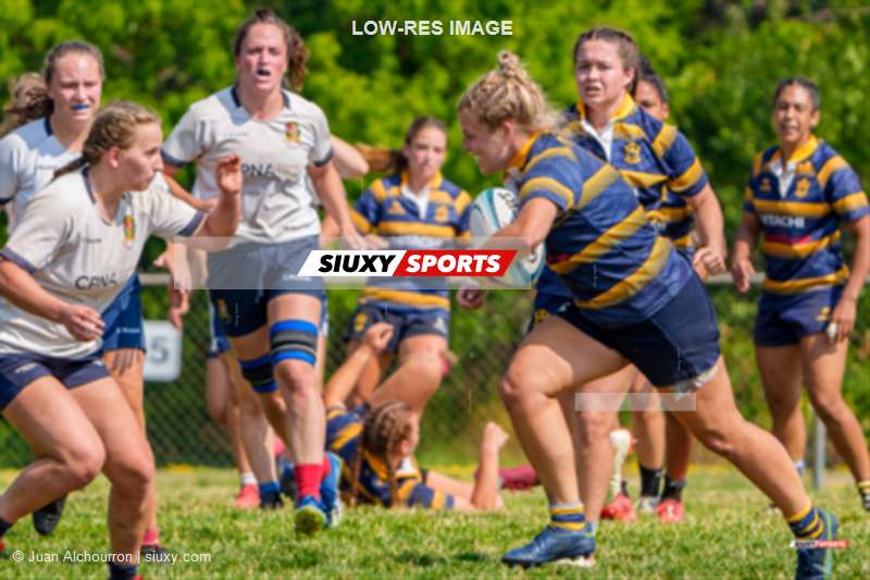 Juliette LACHAPELLE-MARCEAU -  Town of Mount Royal RFC - Sainte-Anne-de-Bellevue RFC - Rugby - RQ 2025 - Demi Finale SL F - TMR (28) vs (8) SABRFC (#RQ25SLFTMSA8) Photo by: Juan Alchourron | Siuxy Sports 2025-08-09