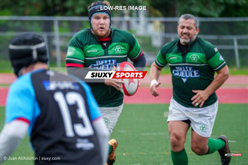 Leonardo PIMENTEL - Vincent TURGEON -  Montreal Wanderers Rugby Football Club - Montreal Irish RFC - Rugby - RQ 2025 - LPR1 M Réserve -  Montreal Wanderers RFC vs Montreal Irish RFC (#RQ25SLMRWI05) Photo by: Juan Alchourron | Siuxy Sports 2025-05-31