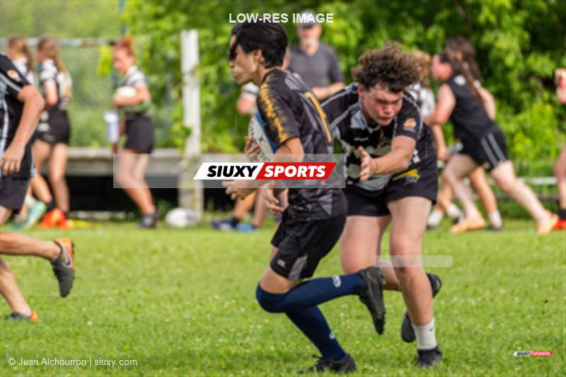  Montréal-Bourassa - Chaudière-Appalaches - Rugby - Rugby Québec - Tournoi des Régions - Montréal-Bourassa (17) vs (14) Chaudière-Appalaches - Finale U1 (#2023RQTRMOBCHA13) Photo by: Juan Alchourron | Siuxy Sports 2023-07-16