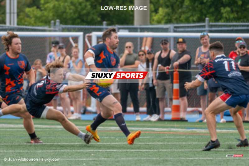  Brome Lake Ducks Rugby Club - Braves de Trois-Rivières - Rugby - RQ 2024 - Finales - LPR2 M1 - Brome Lake (20) vs (17) Trois-Rivières (#RQ24FLPR2M1BLTR) Photo by: Juan Alchourron | Siuxy Sports 2024-08-17