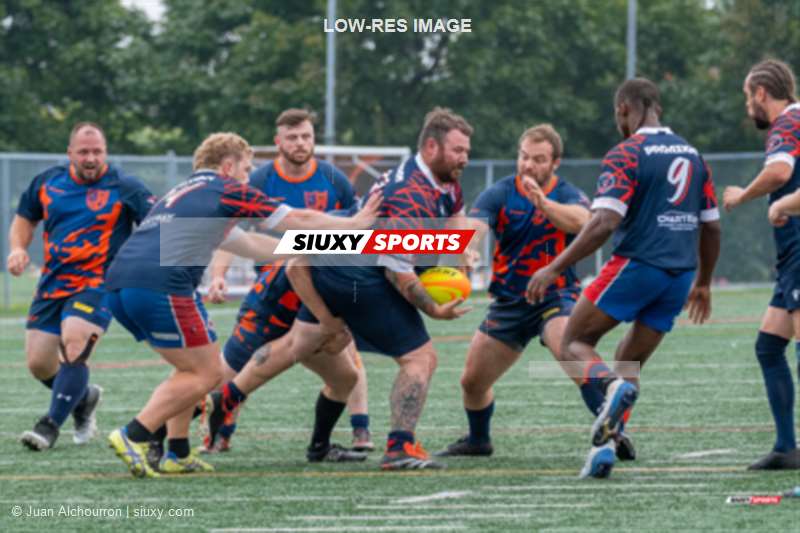  Brome Lake Ducks Rugby Club - Braves de Trois-Rivières - Rugby - RQ 2024 - Finales - LPR2 M1 - Brome Lake (20) vs (17) Trois-Rivières (#RQ24FLPR2M1BLTR) Photo by: Juan Alchourron | Siuxy Sports 2024-08-17
