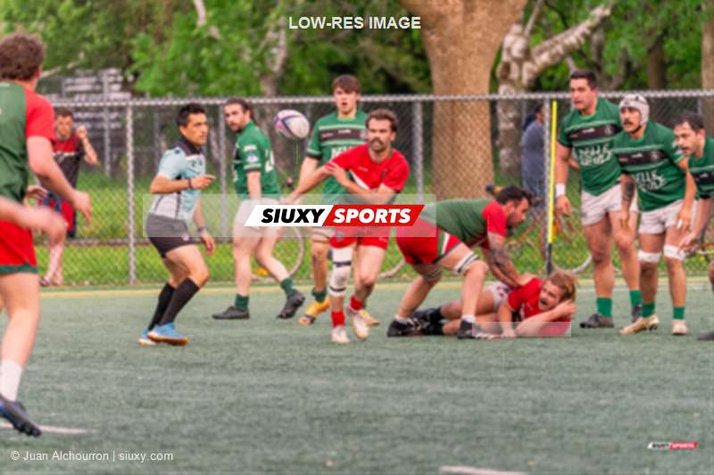Julien JACQUES - Junior QUINIO -  Rugby Club de Montréal - Montreal Irish RFC - Rugby - RQ 2024 - Super Ligue M - Rugby Club de Montréal (23) vs (10) Montrel Irish RFC (#RQ24SLMRCMIRI05) Photo by: Juan Alchourron | Siuxy Sports 2024-05-18
