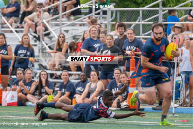  Brome Lake Ducks Rugby Club - Braves de Trois-Rivières - Rugby - RQ 2024 - Finales - LPR2 M1 - Brome Lake (20) vs (17) Trois-Rivières (#RQ24FLPR2M1BLTR) Photo by: Juan Alchourron | Siuxy Sports 2024-08-17
