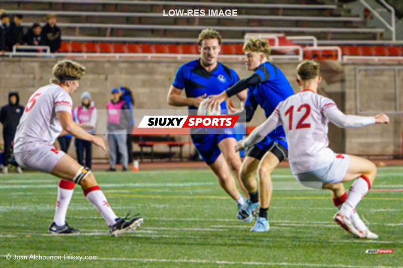 Baptiste FANTON - Romain LARCHER -  Université McGill - Université de Montréal - Rugby - RSEQ 2025 - Rugby M - Demi Finale - McGill vs Université de Montréal - Match (#RSEQ25RMMUM31) Photo by: Juan Alchourron | Siuxy Sports 2025-10-24