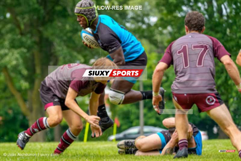 Eliott GOUSSANOU -  Montreal Wanderers Rugby Football Club - Abénakis de Sherbrooke - Rugby - RQ 2025 - LP1M - Montreal Wanderers RFC vs Abénakis de Sherbrooke - Reel B (#RQ25LP1MMWA97) Photo by: Juan Alchourron | Siuxy Sports 2025-07-19
