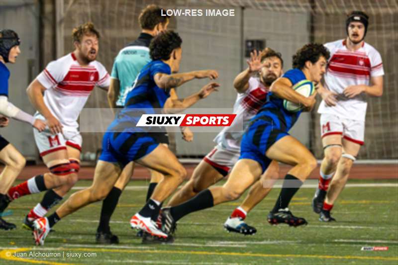 Jack KELLY - Matthew ZEITOUNI -  Université McGill - Université de Montréal - Rugby - RSEQ 2023 RUGBY M - McGill Redbirds (17) VS (15) Carabins Université de Montréal (#RSEQ2023MCGUDM09a) Photo by: Juan Alchourron | Siuxy Sports 2023-09-29