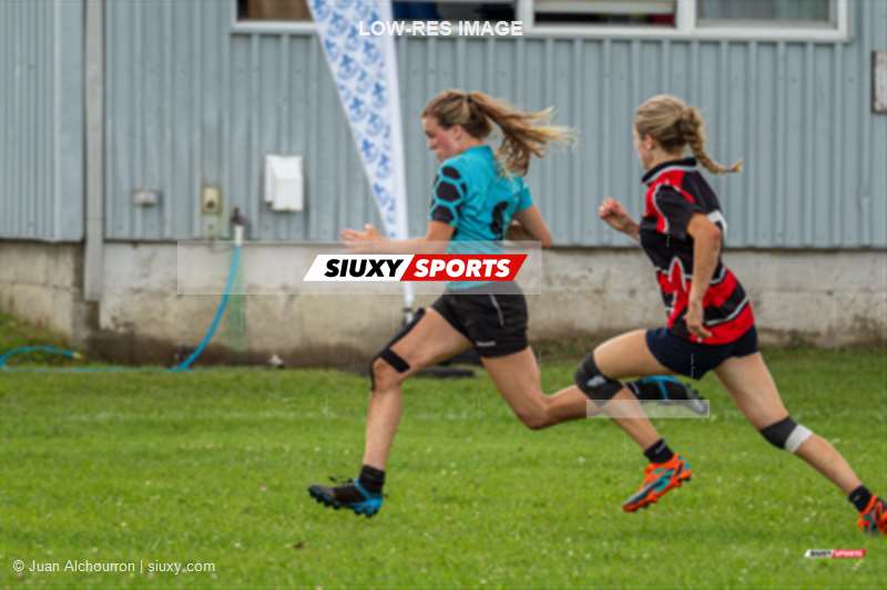 Océanne GAUTHIER -  Sud-Ouest - Lac St-Louis - Rugby - Rugby Québec - Tournoi des Régions - Sud-Ouest (26) vs (17) Lac St-Louis - Finale U18F (#2023RQTRSOULSL14) Photo by: Juan Alchourron | Siuxy Sports 2023-07-16